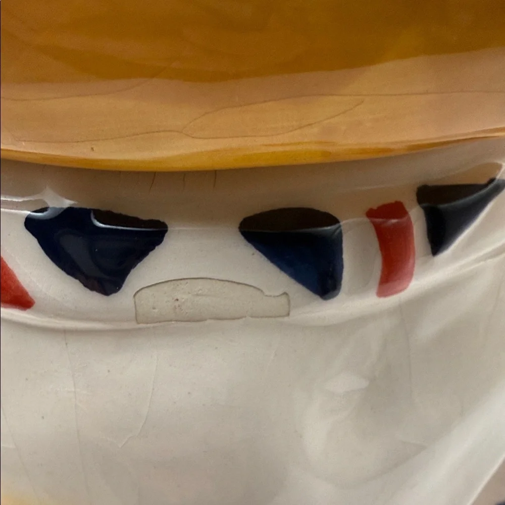 Ceramic British Bulldog Cookie Jar in Brown and White